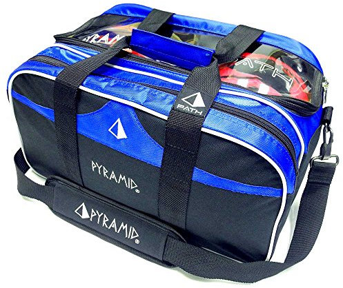 Pyramid Path Double Tote Plus Bowlingtasche mit durchsichtiger Oberseite (für Schuhe)