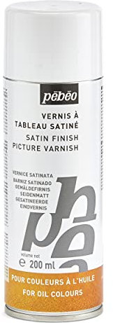 Pebeo Spray Vernis satiné 200 ML, Transparent