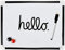 Mini-Whiteboard, A4, magnetisch, mit Stift und Radierer, trocken abwischbar