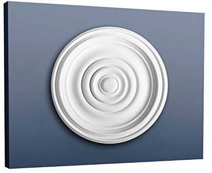 Orac Decor R08 LUXXUS Ceiling Rose Rosette Medallion Centre quality polyurethane classic style decor white | 38 cm = 15 inch diameter