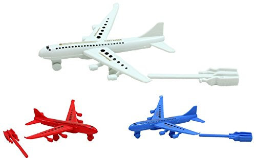 LG-Imports 3er Set Flugzeug mit Abschiesser - je ca. 11x10,5 cm
