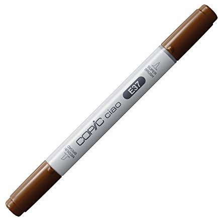 COPIC Ciao Marker Type E-37, Sepia, Single Pen