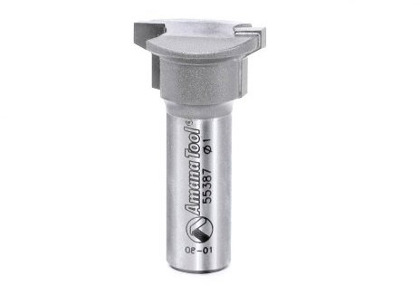 Amana Tool 55387 Drawer Lock 1-Inch Diameter 1/2-Inch Cutting Height by 5/32-Inch Shank 2-Flute Router Bit
