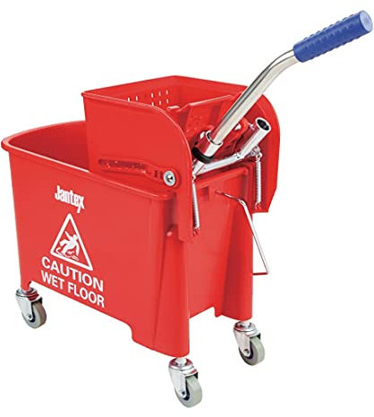 Jantex Bucket And Wringer Red 630X670X270mm 20Ltr Cleaning With Handle
