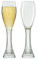 Anton Studio Designs Manhattan Handmade Champagne Flutes Perfect Party Tableware for Weddings and Celebrations - 250 ml - Clear - Set of 2 Elegant Champagne Glasses