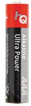 HQ Alkaline Battery AAA Pack of 2 in Shrink Wrap HQLR03/2SP