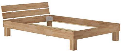 Erst-Holz® Futonbett Französisches Bett Doppelbett 140x200 Buche-Bettgestell massiv ohne Zubehör 60.86-14 oR