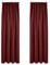 Deconovo Thermogardine Vorhänge Gardinen Verdunkelungsvorhang Kräuselband Hitzeschutz Fenstervorhang, 245x140 cm(HöhexBreite), Rot, 2er Set