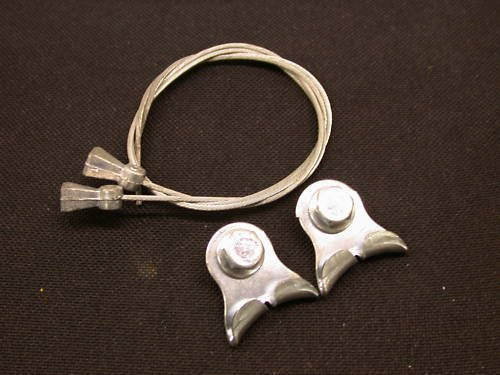 SET (2) CANTILEVER BIKE BRAKE YOKES/STRADDLE BRIDGES & WIRES,CANTI/CENTRE PULL