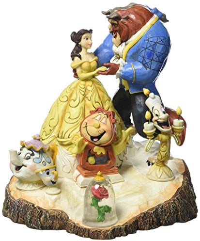 Enesco 4031487 Figur Disney Tradition Tale As Old As Time, Carved By Heart Beauty & The Beast Figur, 16,5 x 17,8 x 19,7 cm
