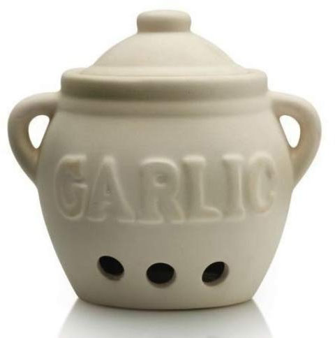 CKS Pot En Céramique De Stockage De L'Ail