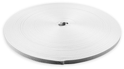 DIWARO® Stabiler Mini Rolladengurt; Jalousiegurt; Gurtband | Gurtbreite 10 mm | Gurtstärke 1,2 mm | antibakteriell | 50 m Rolle | Farbe: grau