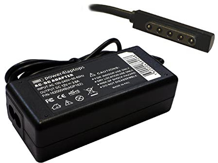 Power4Laptops AC Adapter Tablet Charger Power Supply Compatible With Microsoft Surface RT