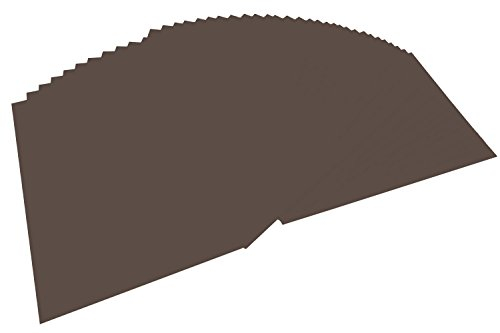 folia 614/50 70 - Fotokarton DIN A4, 300 g/qm, 50 Blatt, dunkelbraun - zum Basteln und kreativen Gestalten von Karten, Fensterbildern und für Scrapbooking