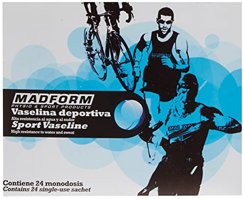 Madform Vaselina Deportiva Vaselina deportiva con una alta resistencia al agua y al sudor - Caja de 24 sobres monodosis de 10 ml