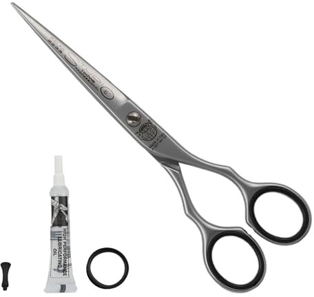 Kiepe 2233 Studio Techno Professionelle Friseurschere mit Relax Ergonomic Design, Mikroverzahnten Klingen, Breite Präzisionsklingen aus Carbon-Chromo Edelstahl, 6 Zoll