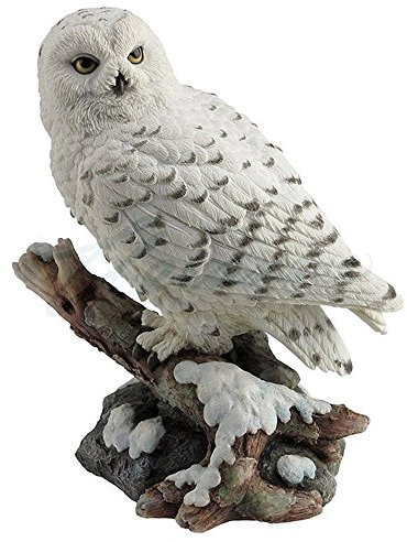 Veronese Design dekofigur schneeeule auf AST Weiß