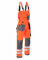 Leber&Hollman Arbeitslatzhose Arbeitshose Sicherheitshose Warnhose Latzhose Warnbekleidung 2 Farben (LH-FMNX-B) (54, orange)