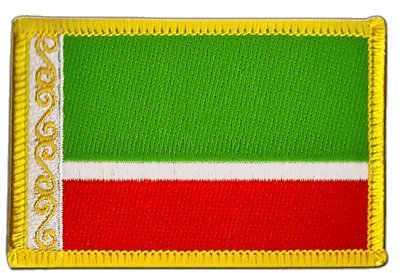 Flaggenfritze Flaggen Aufnäher Tschetschenien Fahne Patch + gratis Aufkleber