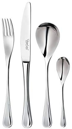 Robert Welch RW2 Bright, 24 Piece Cutlery Set for 6 People. Made from Stainless Steel. Dishwasher Safe.