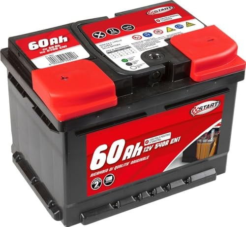 Autobatterie, 60 Ah, 12 V, 540 A, Pluspol links, Kassette L2