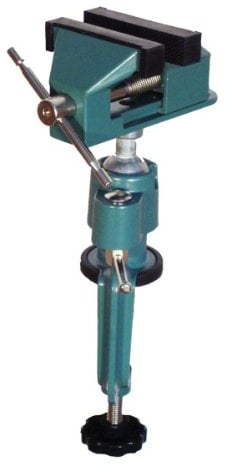 Mauk Feinmechaniker Schraubstock | Schutzbacken | 360° drehbar 45° neigbar