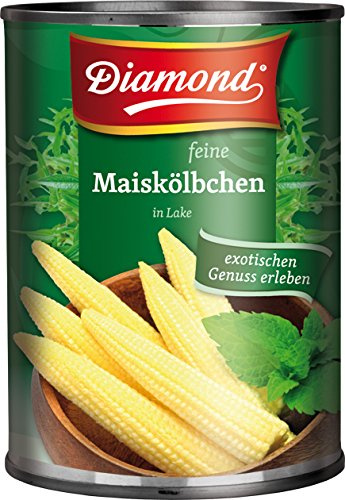 3er-Pack DIAMOND feine Maiskölbchen in Lake [3x 425g/225g ATG] Baby Mais BABY CORN