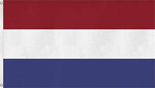 Fahne/Flagge mit zwei Metallösen zur Befestigung und zum Hissen - Größe 90 x 150 cm Farbe Niederlande