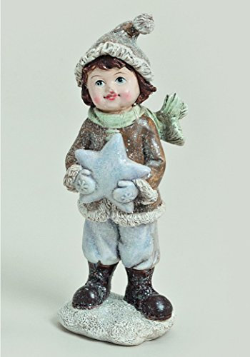 Winterkinder Winterkind Stern Weihnachtsdeko Deko Kinder Figur Junge Knabe