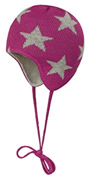 Döll Unisex Mütze Inka Bindemütze Strick, Gr. 39, Rosa (cactus flower 2038)
