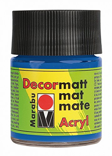Marabu Decormatt Acryl, Mittelblau 052, 50 ml