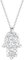 Elli Halskette Damen Hamsa Hand Anhänger mit Kristallen in 925 Sterling Silber