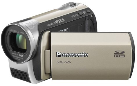 Panasonic SDR-S26 Flash Memory Camcorder With SD Card Slot - Champagne Gold