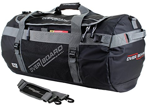 Overboard Herren wasserdichte Sport-/Reisetasche 90l ADV, Schwarz, 90 Liter
