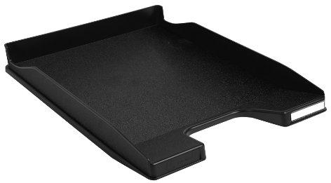 Exacompta 11414D Premium Briefablage Combo Mini DIN A4. Idealer Briefkorb für Ihre Organisation. Robuster und stapelbarer Ablagekorb schwarz