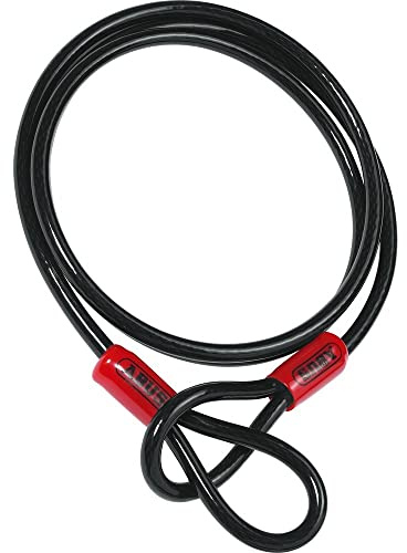 ABUS Lock, Black Cobra Road Bike Security Cable, Alloy Steel, Powder Coated, Model 101159, 10 Pieces