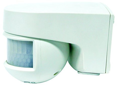 ORBIS OB134112 Zeitschalttechnik OB134112-Detector de Movimiento (200 °, IP55), Color Blanco