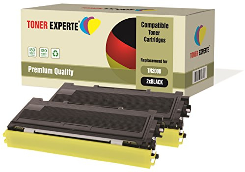 TONER EXPERTE 2er-Pack Premium Toner kompatibel zu TN2000 für Brother DCP-7010 DCP-7020 DCP-7025 HL-2030 HL-2032 HL-2040 HL-2050 HL-2070 HL-2070N MFC-7225N MFC-7420 MFC-7820 FAX-2820 FAX-2920