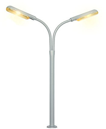 Viessmann 6096 - H0 Peitschenleuchte doppelt gelbes Licht