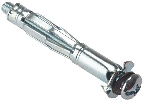 Bargainscrews - Confezione da 10 tasselli metallici ad espansione per cartongesso M5 x 37 mm