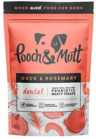 Pooch & Mutt Duck & Rosemary Probiotic Meaty Treats for Dental Health 120g