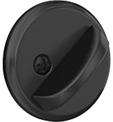 Schlage B80 622 Deadbolt with Standard Trim, Door Bolt with No Cylinder, Highest Residential Security, Matte Black