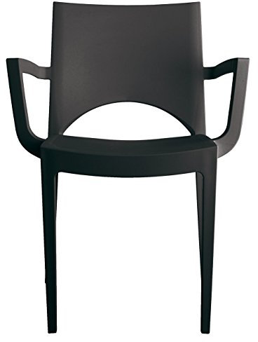 Grand Soleil 5141 – Stuhl aus Polypropylen mit Arme Paris, anthrazit