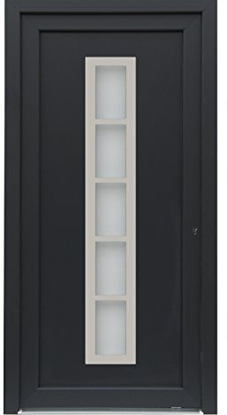 kuporta Kunststoff Haustür Sonara Türen 108 x 208 cm DIN rechts außen anthrazit/innen weiß