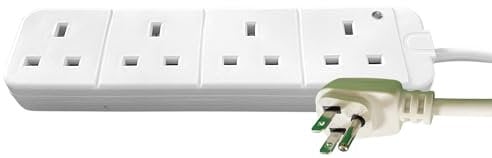 ShaniTech Travel Adaptor, Earthed 3 Pin, 4 Gang Way UK to USA Adapter - Not Voltage Converter