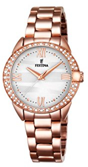 FESTINA Femme Analogique Quartz Montre avec Bracelet en Acier Inoxydable F16920/1