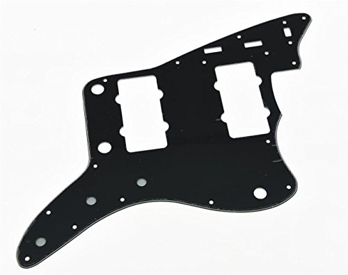 KAISH American Vintage JM Guitar Pickguard Scratch Plate JM Pick Guard for USA Vintage Jazzmaster Black 3-lagig