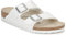 Birkenstock Classic Arizona Birko-Flor Unisex-Erwachsene Pantoletten, Weiß, 43 EU