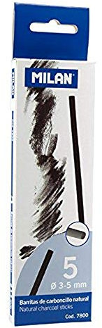 Milan 5er Pack Radiergummi, Weiß, Ø 3-5mm, Gummi, Kunstbedarf