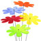 SUNPLAY Sonnenfänger Gänseblümchen im FARBMIX, 5 Stück zu je 20 cm Durchmesser im Set + 70 cm Schwingstäbe